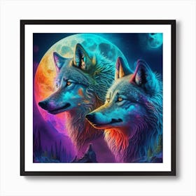 Wolf Painting 1 Art Print