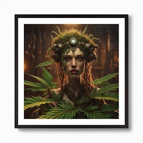 Weed Girl 2 Art Print