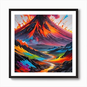 Lava Painting Art Print