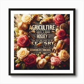 Agriculture & Honey Art Print