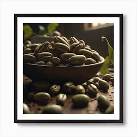 Coffee Beans In A Bowl 24 Art Print