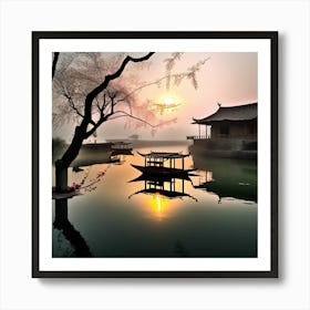 Chinese Sunrise Art Print