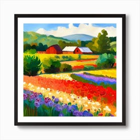 Tulip Field 2 Art Print