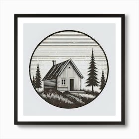 Cabin In The Woods 11 Art Print