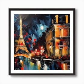 Paris At Night 2 Art Print