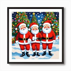 CHRISTMAS ELVES Art Print