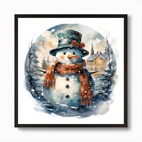 Snowman 2 Art Print