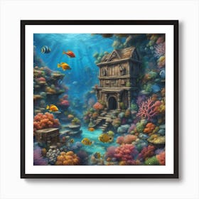 Underwater House Póster