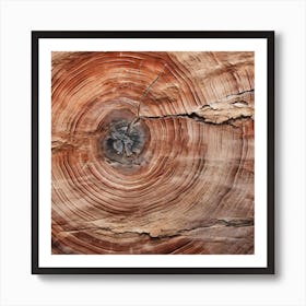 The Texture Of A Petrified Wood Art Print