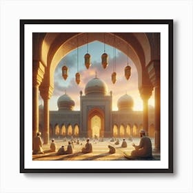 Islamic Mosqueلمشاعر الروحانية في رمضان 5 Art Print