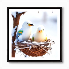 Birds In The Nest 10 Art Print