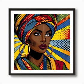 Ekua Pop African Woman  Art Print