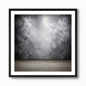 Empty Room With A Cloudy Sky Art Print