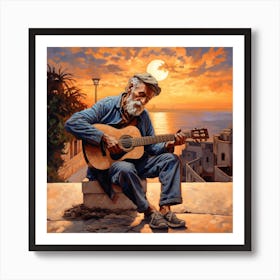 Acoustic Guitar 9 Art Print