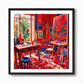 Red Room Art Print
