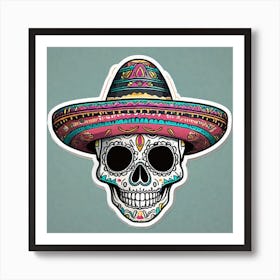 Day Of The Dead Skull 26 Art Print