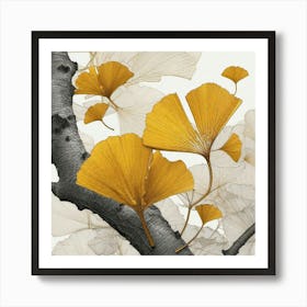 Ginkgo Leaves 21 Art Print