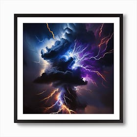 Lightning Storm 10 Art Print