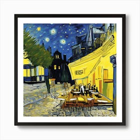 Cafe Terrace At Night, Van Gogh (7) 1 Art Print