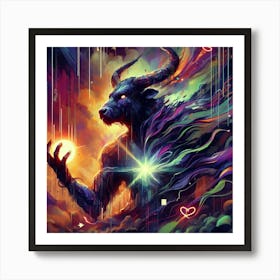 Demons And Angels Art Print