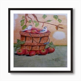 Apple Basket Art Print