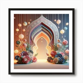 Ramadan Kareem Mubarak Lanterns 7 Art Print