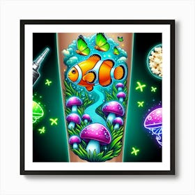 Fish Tattoo Art Print