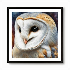 Barn Owl Studio Photograph Art Print