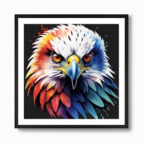 Colorful Eagle Art Print