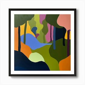 Abstract Park Collection Forest Park Portland 3 Art Print