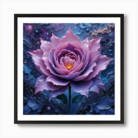 Purple Rose Art Print