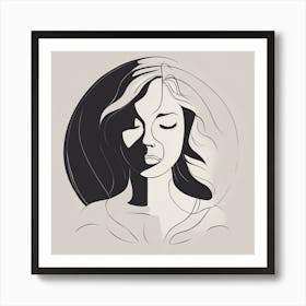 Portrait Of A Woman 8 Art Print