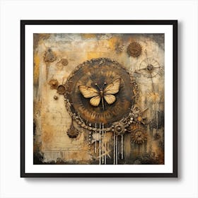 Steampunk Butterfly Art Print