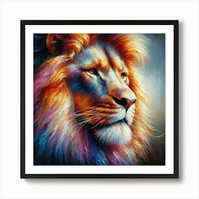 Lion Painting 2 Art Print