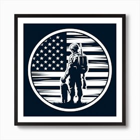 Soldier And Child Art Print