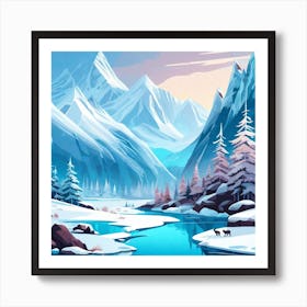 Winter Landscape 2 Art Print