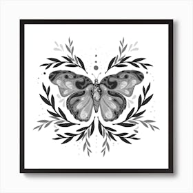 Mystic Butterfly Square Art Print