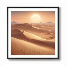 Desert Landscape - Desert Stock Videos & Royalty-Free Footage Art Print