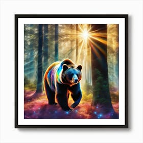 Bear In The Forest 7 Art Print