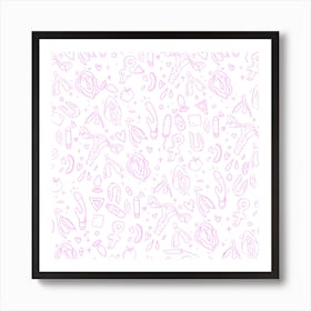 Powerful Women Pale Pink Art Print