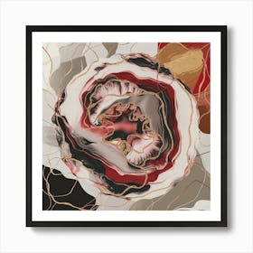 Abstract Flower 3 Art Print