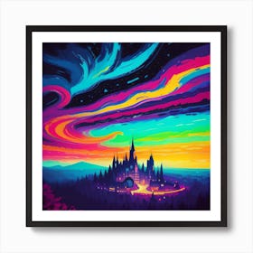 Castle In The Sky Art Print