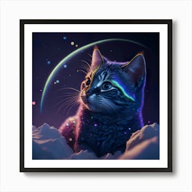 Cat Galaxy (36) Art Print