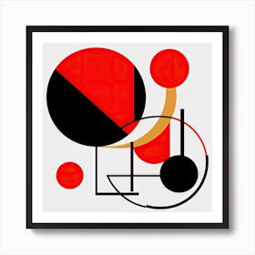 Abstract Painting Circles # Art Print