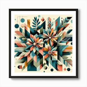 Abstract Geometric Painting Art Print