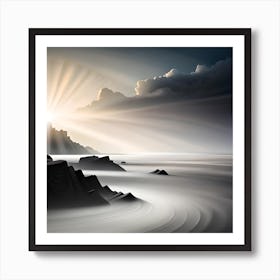 Sunrise Over The Sea Art Print