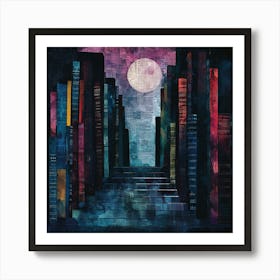 Night In The City 15 Art Print