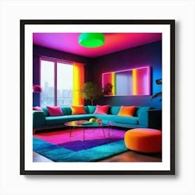 Colorful Living Room 2 Poster