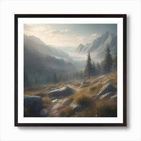 Mountain Scene 6 Art Print