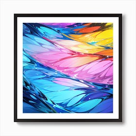 Abstract series: Irisdescent II Art Print